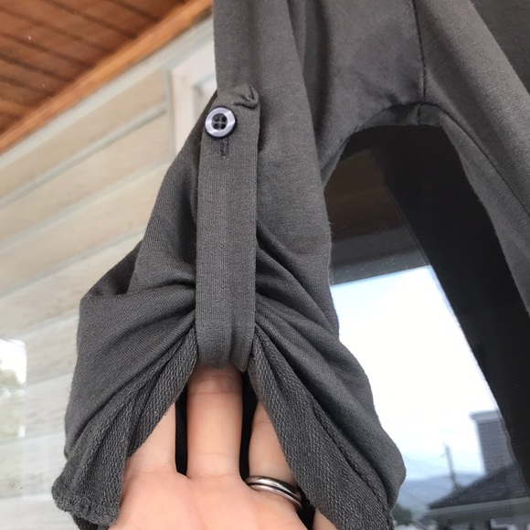 Grey/green Beautiful Asymmetrical Dress. S/M - Picture 9 of 12